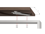 Meccanismo Rototraslante Scorrevole per Tavolo Swing 900 Alluminio Anodizzato/acciaio Zincato mm.700-900 | Omge - immagine 9
